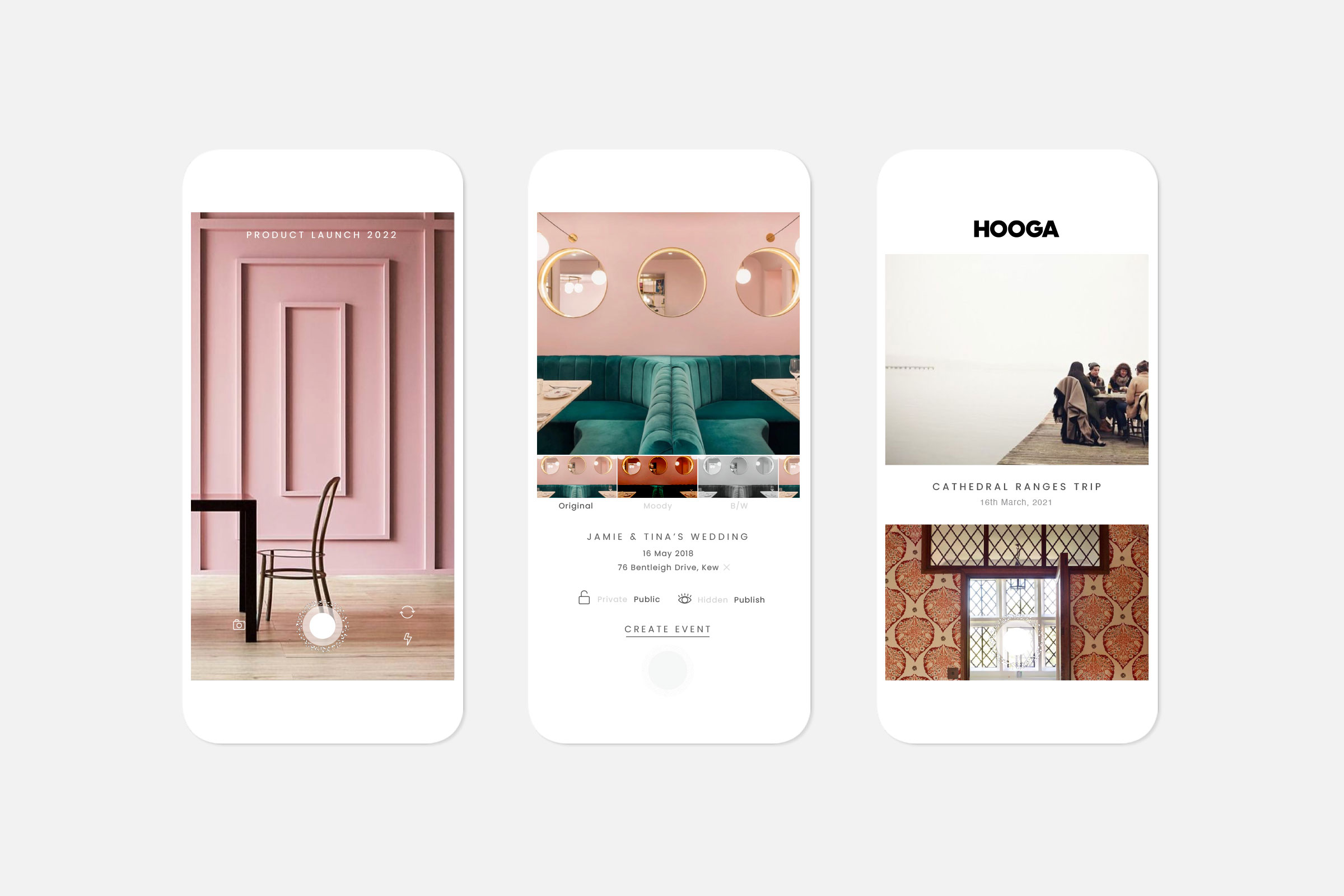 Hooga | Photo Sharing App for events, functions, weddings, parties, download app